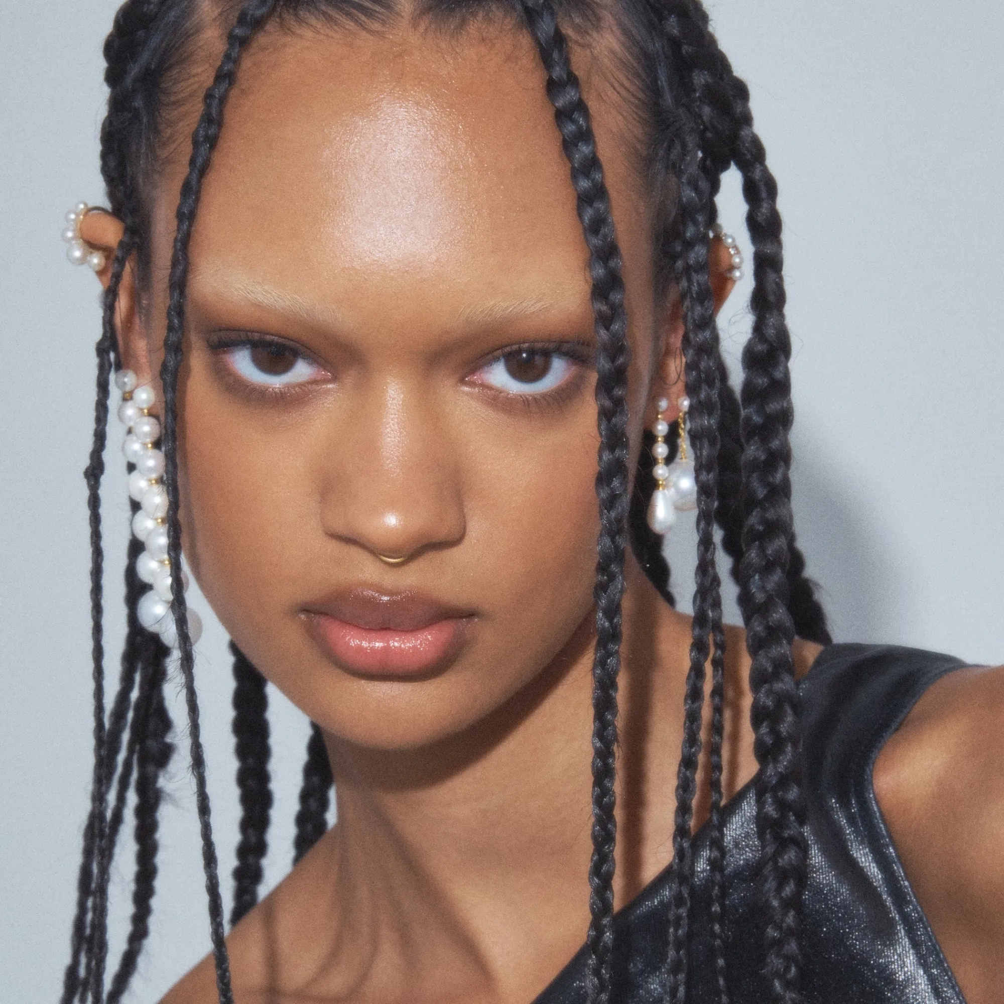 Anissa Kermiche Atta Pearl Earrings