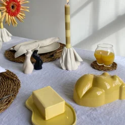 Anissa Kermiche Body Salt & Pepper Shakers Pair (Beige, Black) Online