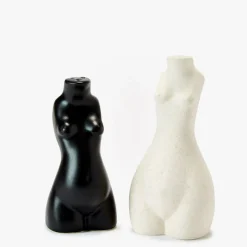 Anissa Kermiche Body Salt & Pepper Shakers Pair (Beige, Black) Online