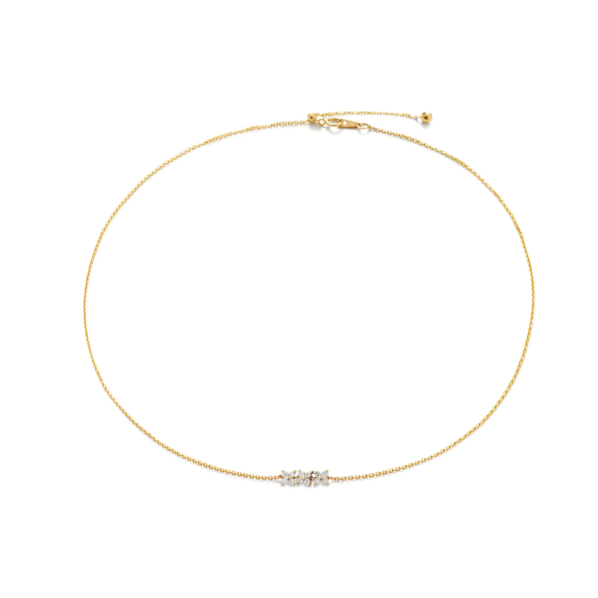 Anissa Kermiche Bronte Dore Horizontal Necklace Best