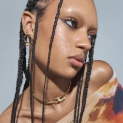 Anissa Kermiche Caught In The Act Necklace (Gold) Clearance