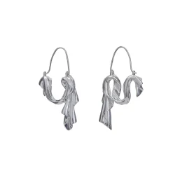 Anissa Kermiche Dangling Drape Earrings (Silver) Best