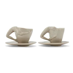 Anissa Kermiche Espresso Yourself Cups (High-Shine Mushroom) New