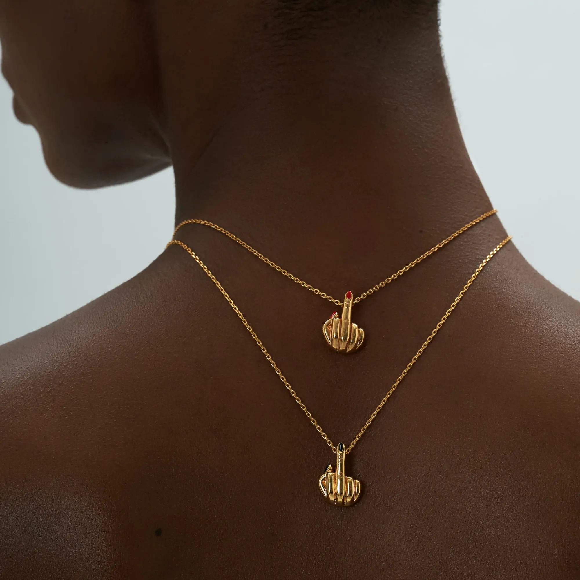 Anissa Kermiche French For Goodnight Necklace (Black) Hot