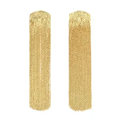 Anissa Kermiche Grand Fil Earrings (Gold) New