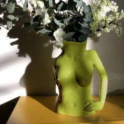 Anissa Kermiche Jugs Jug (High-Shine Olive) Sale