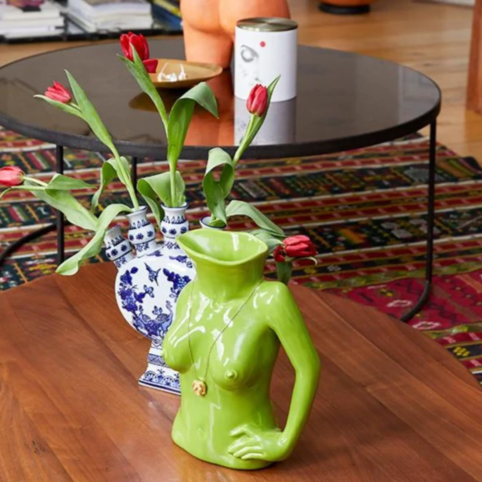 Anissa Kermiche Jugs Jug (High-Shine Olive) Sale