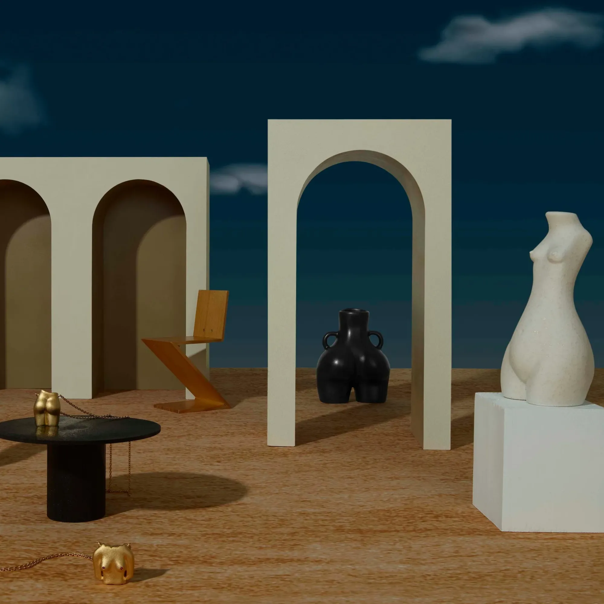 Anissa Kermiche Little Women Duo (Black, Marble) Best