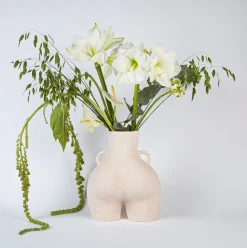 Anissa Kermiche Love Handles Vase (Speckled Beige) Discount