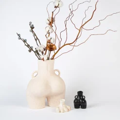 Anissa Kermiche Love Handles Vase (Speckled Beige) Discount