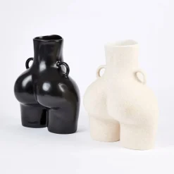 Anissa Kermiche Love Handles Vase (Speckled Beige) Discount