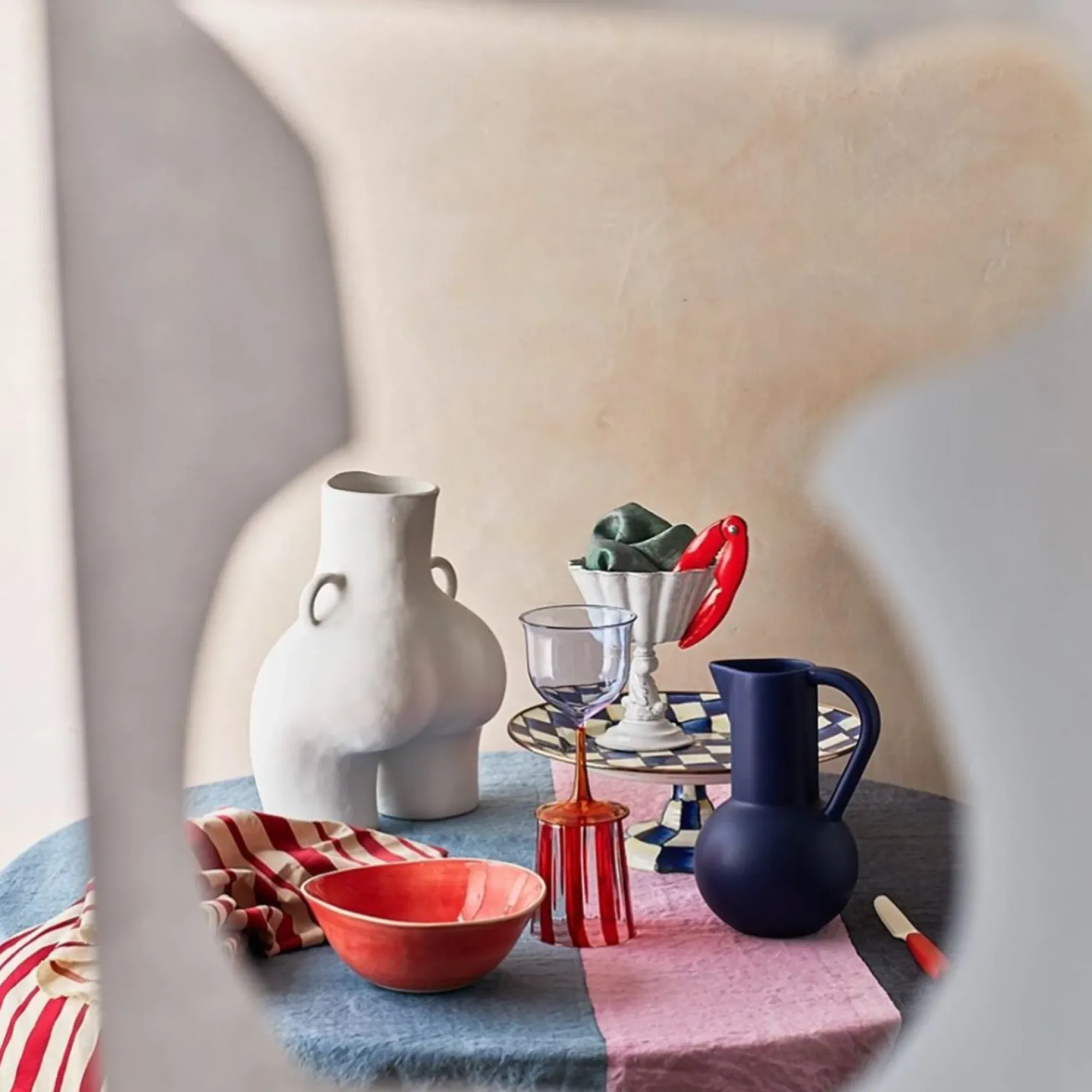 Anissa Kermiche Love Handles Vase (White) Online