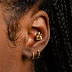 Anissa Kermiche Mini Love Handles Stud Online