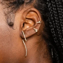 Anissa Kermiche Mini White Topaz Earring Discount