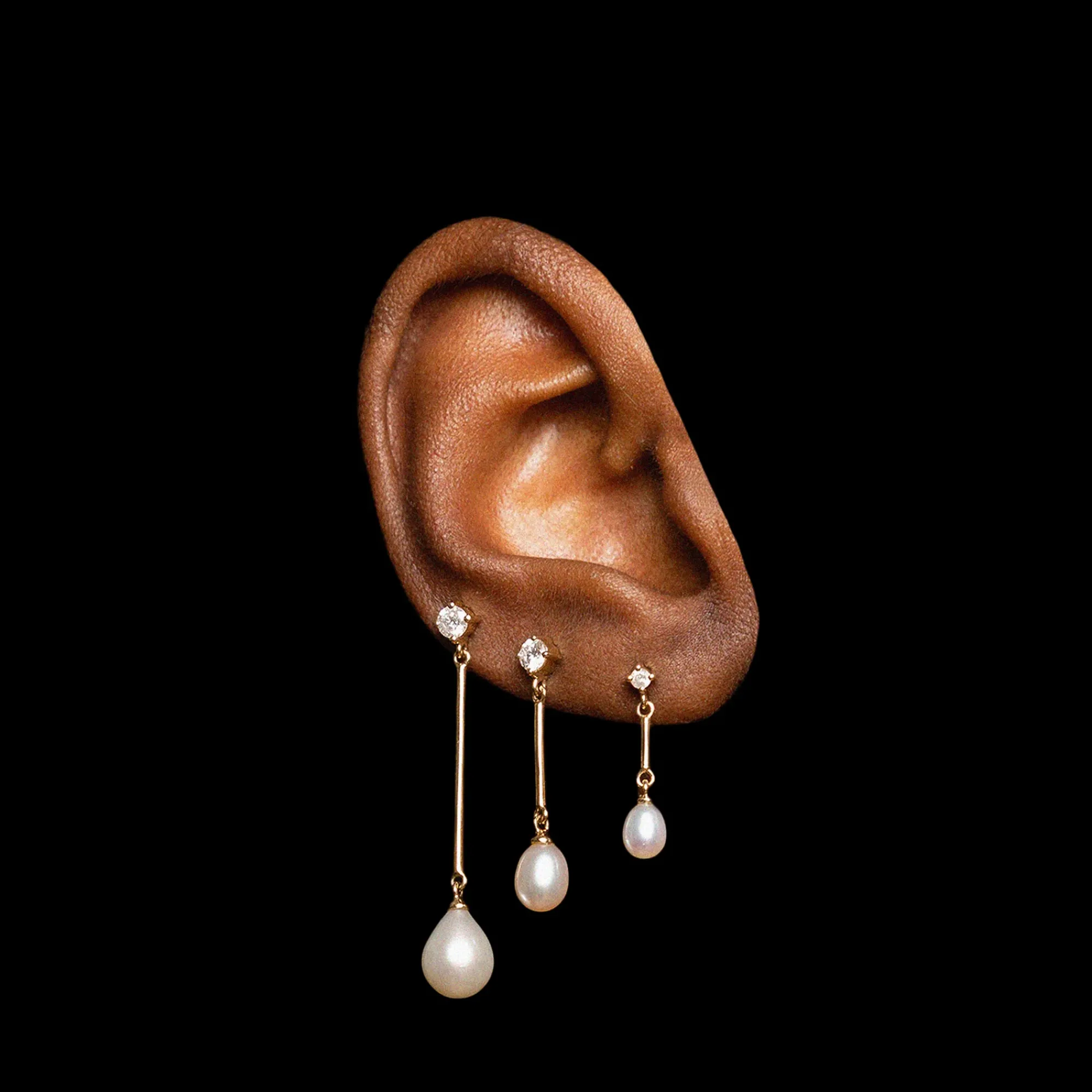 Anissa Kermiche Princesse Pearl Earring New