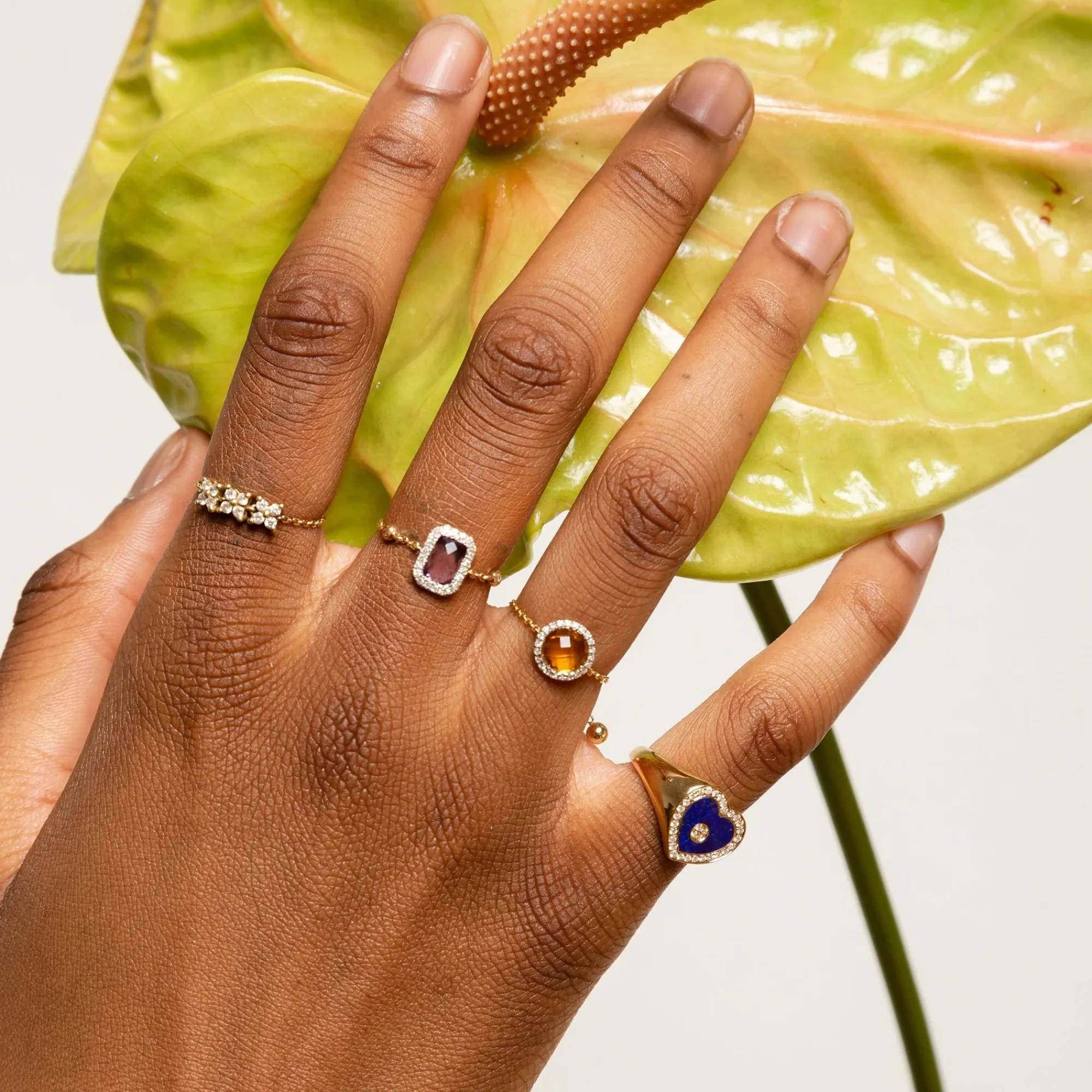 Anissa Kermiche Square Amethyst Ring Online