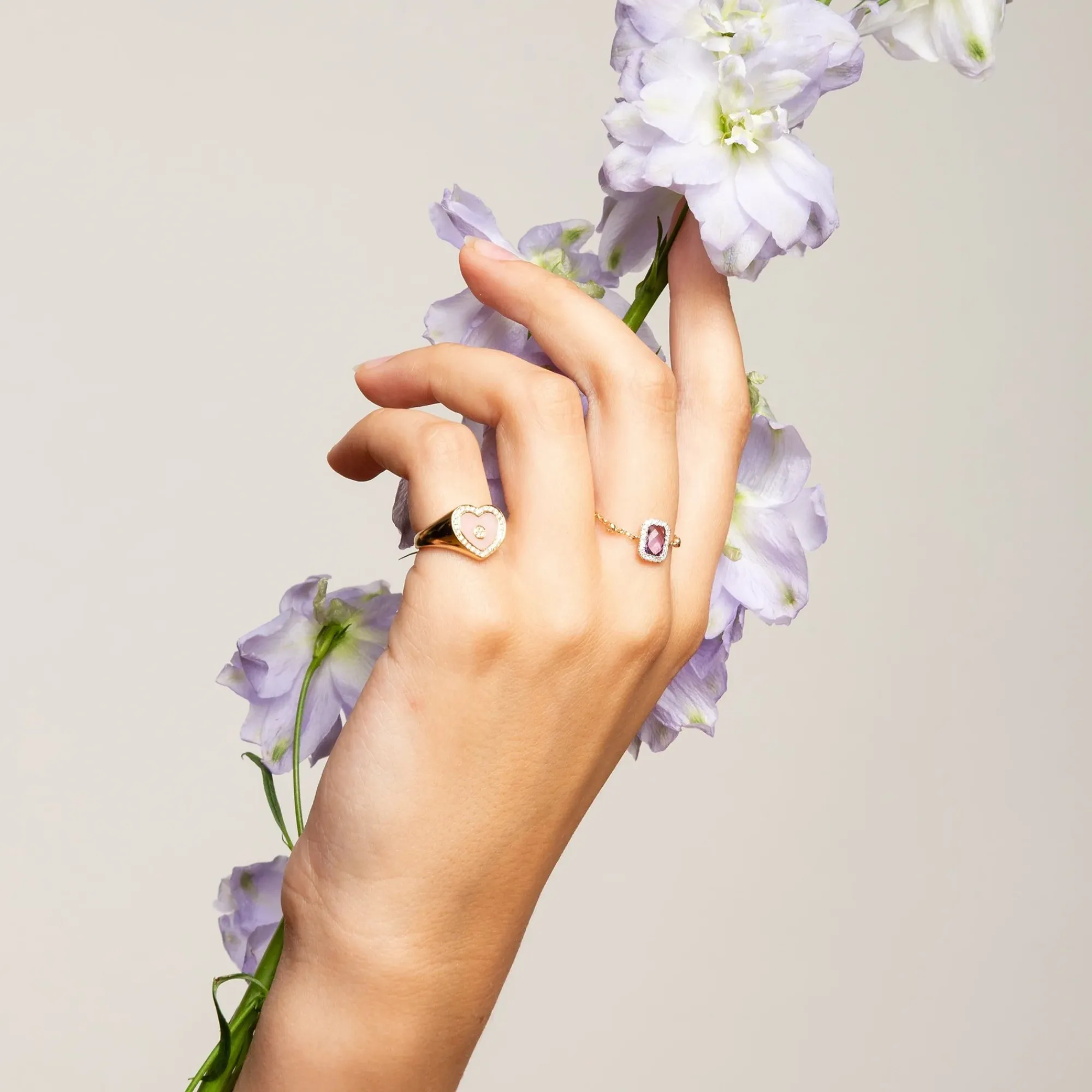 Anissa Kermiche Square Amethyst Ring Online