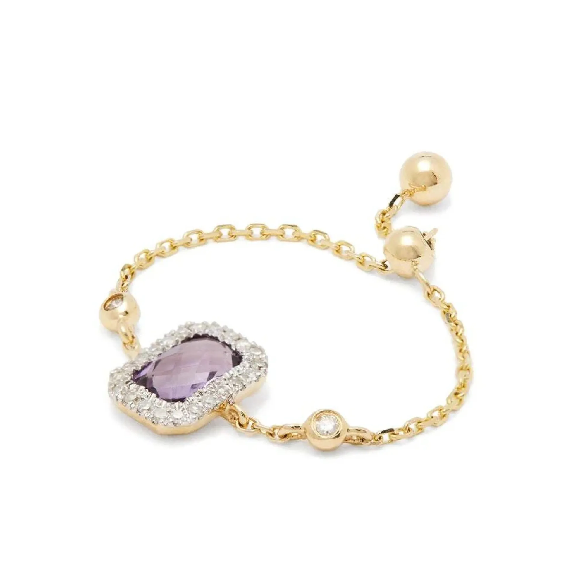 Anissa Kermiche Square Amethyst Ring Online
