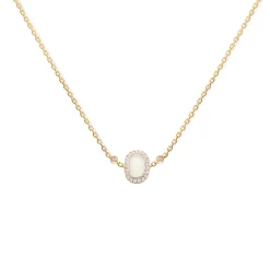 Anissa Kermiche Square Opal Necklace