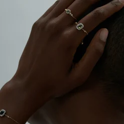 Anissa Kermiche Square Peridot Ring Outlet