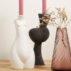 Anissa Kermiche Tit For Tat Candlestick Tall (Matte White) Online