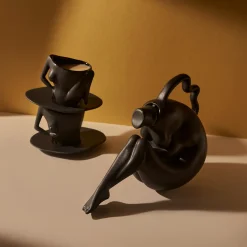 Anissa Kermiche Tit-Tea Pot (Matte Mottled Black) Sale