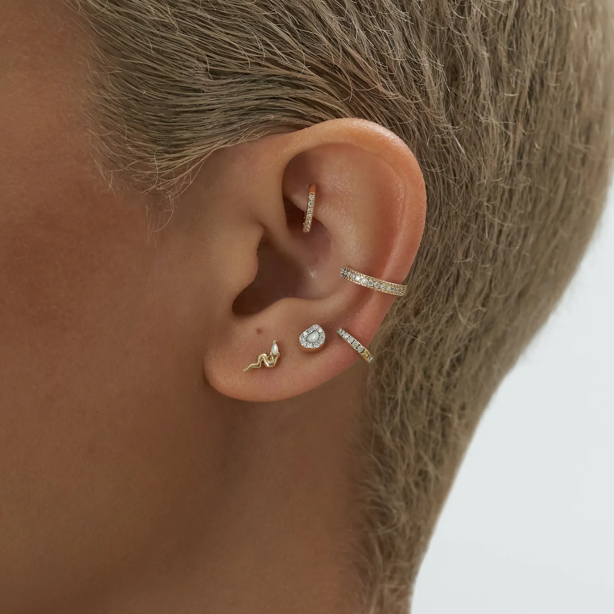 Anissa Kermiche Wonky Tear-Drop Stud Discount