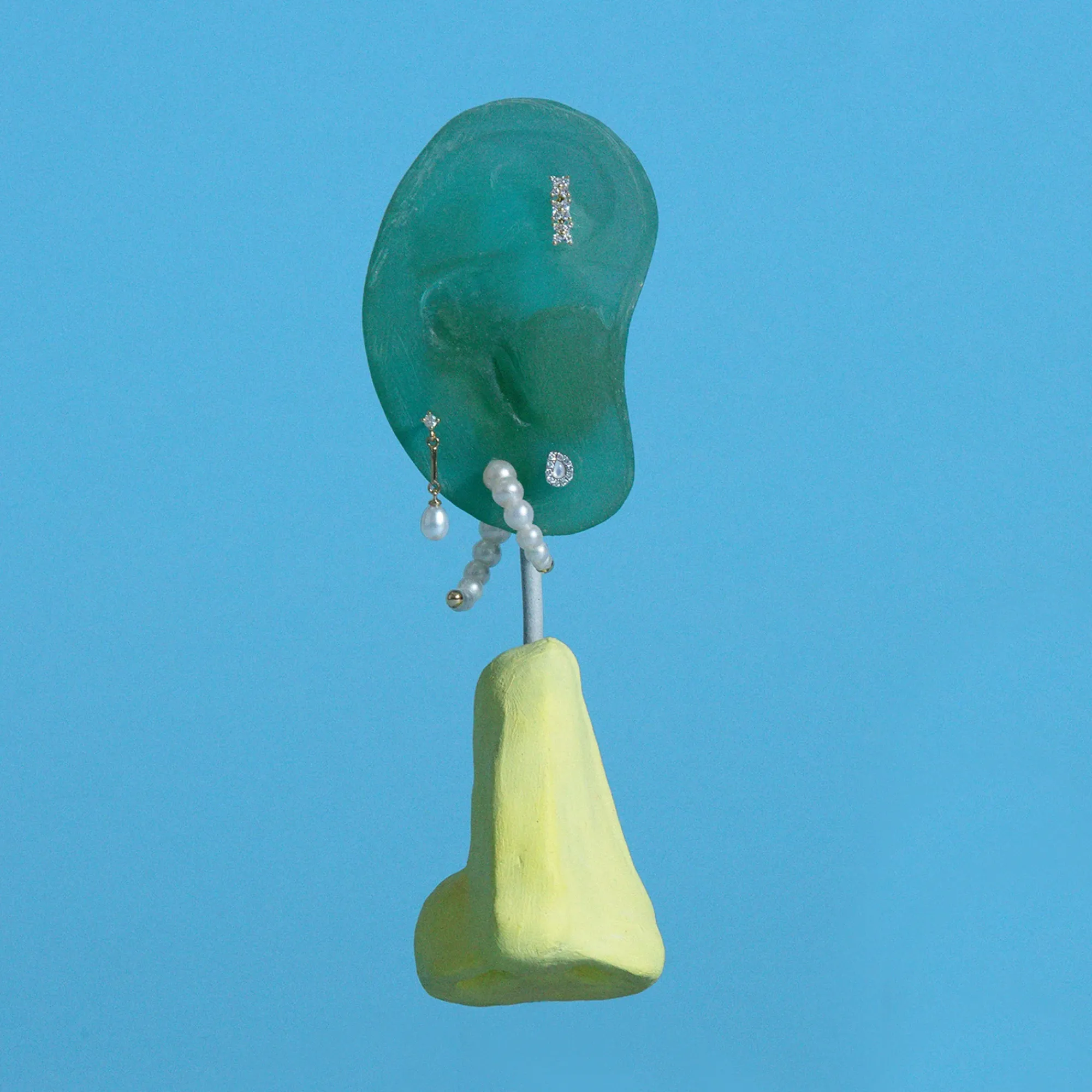 Anissa Kermiche Wonky Tear-Drop Stud Discount